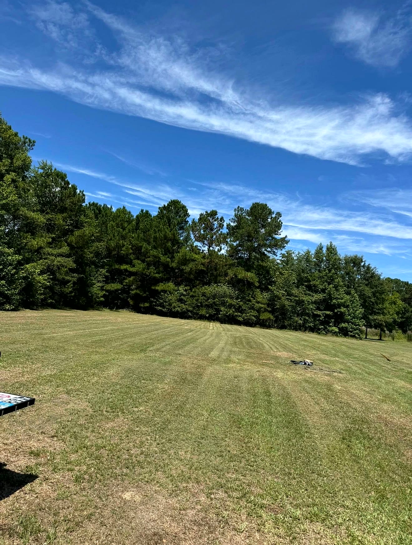 Large field mowing